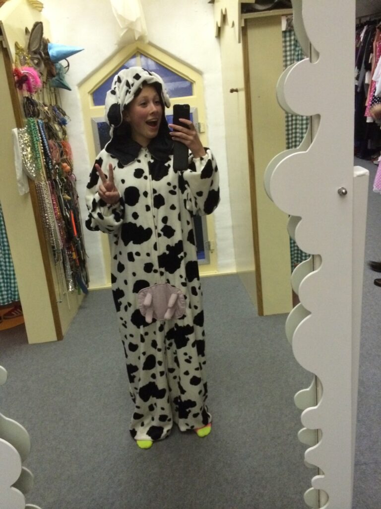 Bonte Koe Verhuur Maasland - art.nr. 10015 - Dierenkostuum koe met uier