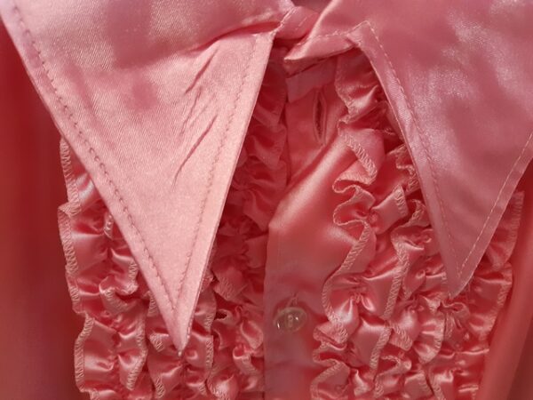 Bonte Koe Verhuur Maasland - Roze overhemd rouches art.nr.10175