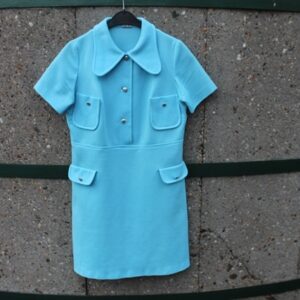 Bonte Koe Verhuur Maasland - Jaren '50 Jurk blauw