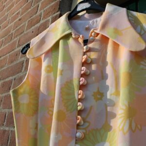 Bonte Koe Verhuur Maasland - Mouwloze jurk Jaren '50 pastel
